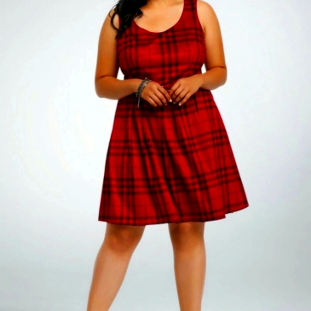 NWOT Torrid Brushed Faux Suede Skater Dress size 26